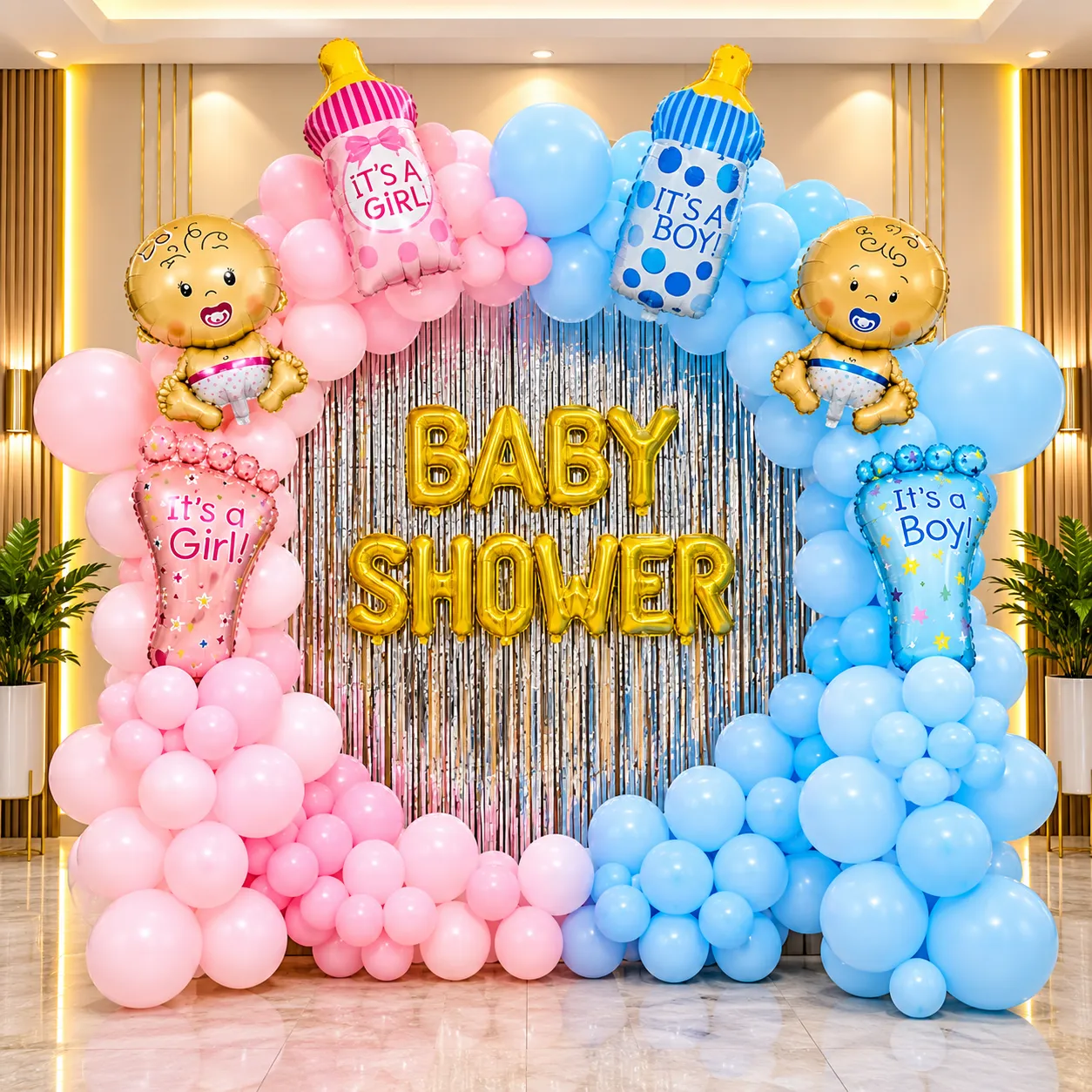 Pink Blue Baby Shower Decoration