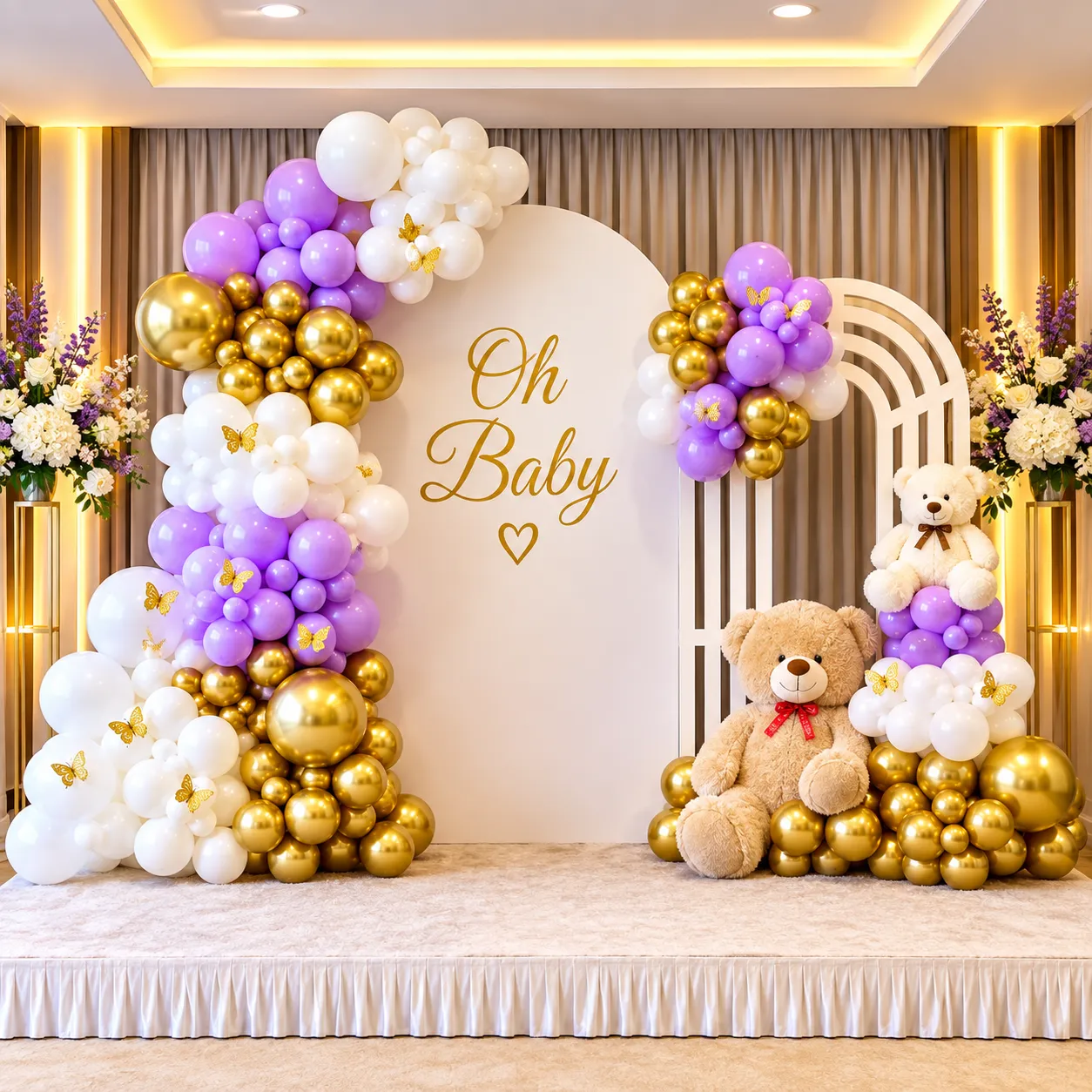Butterfly Teddy Baby Shower Decoration