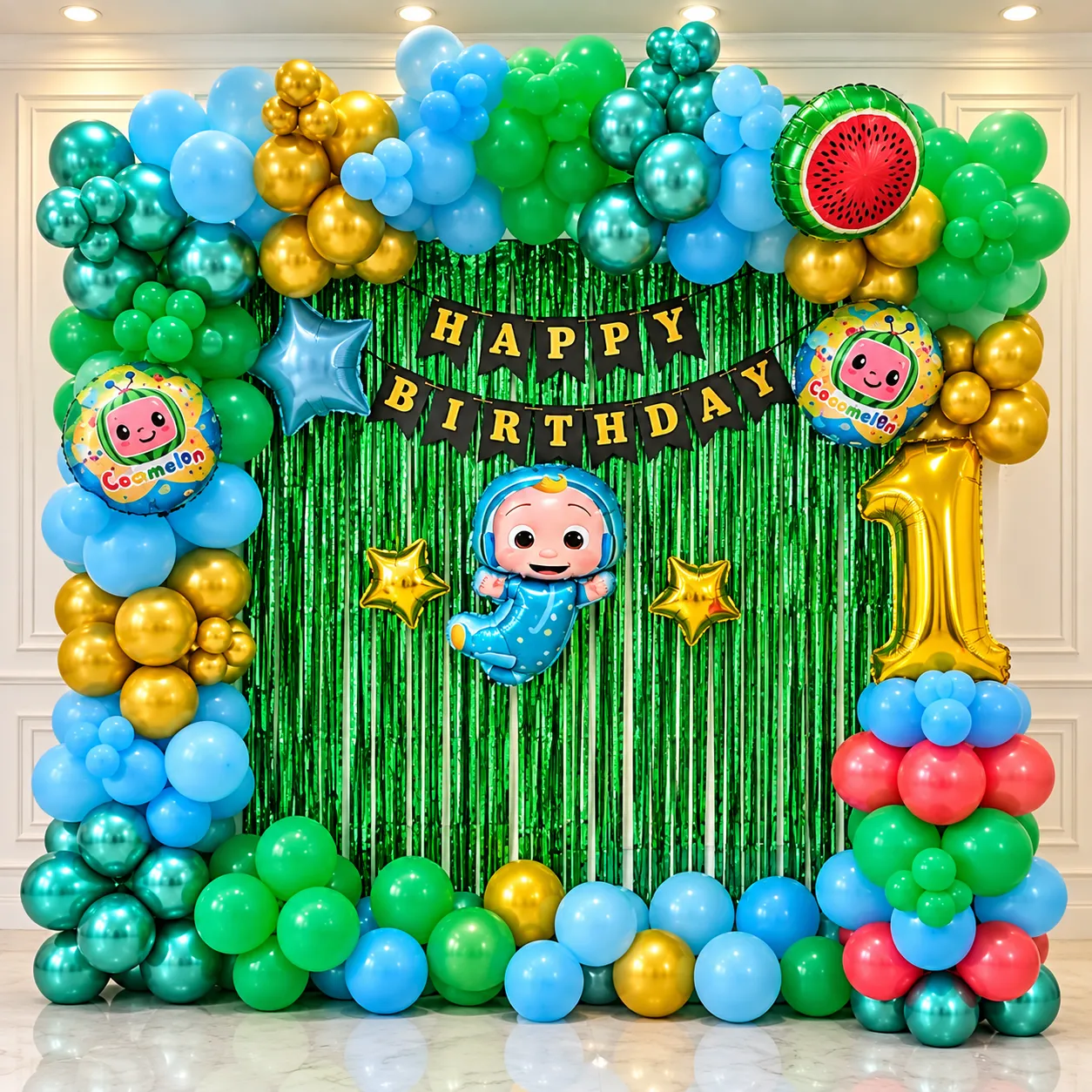 Cocomelon Birthday Balloon Decoration