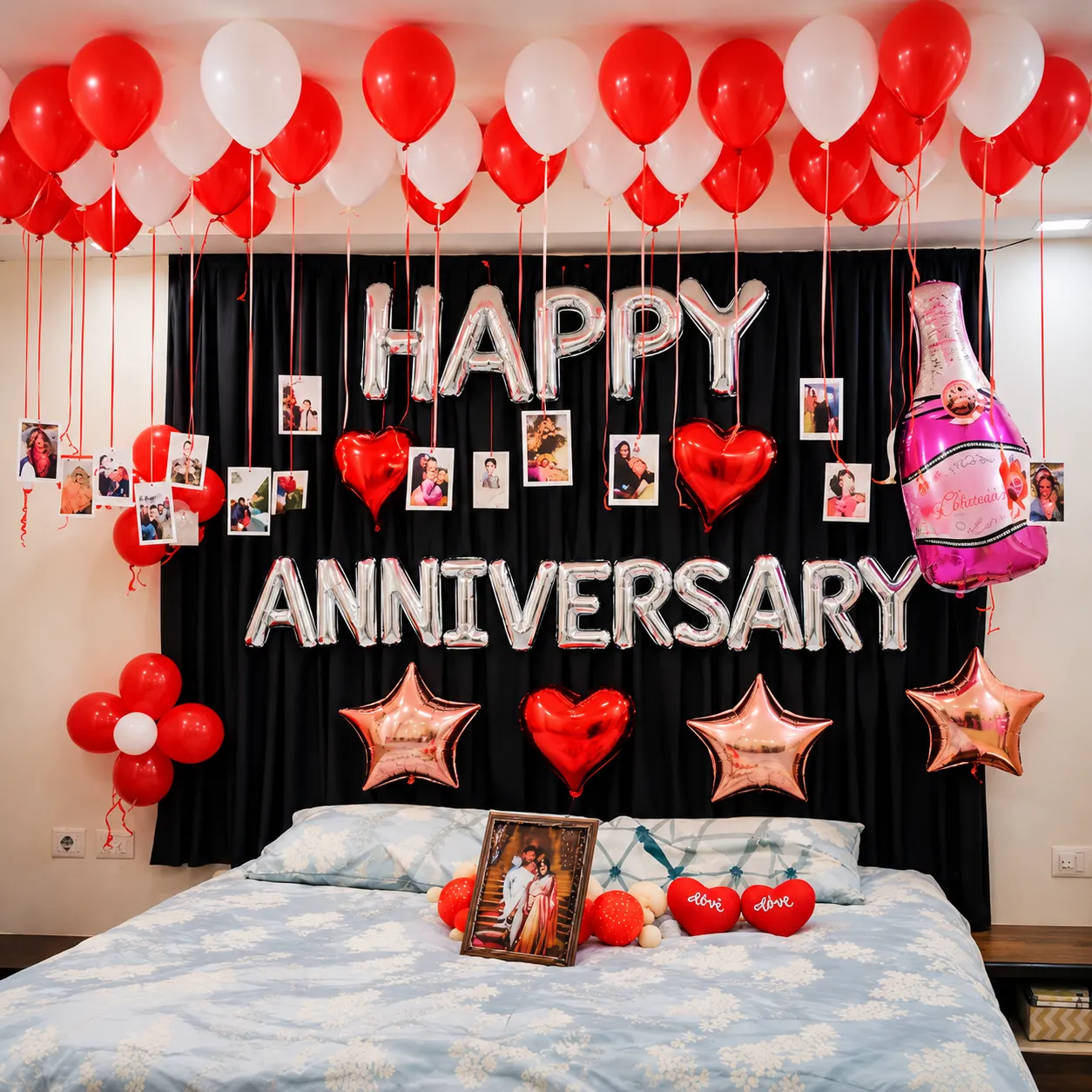 Memories & Hearts Anniversary Balloon Decoration