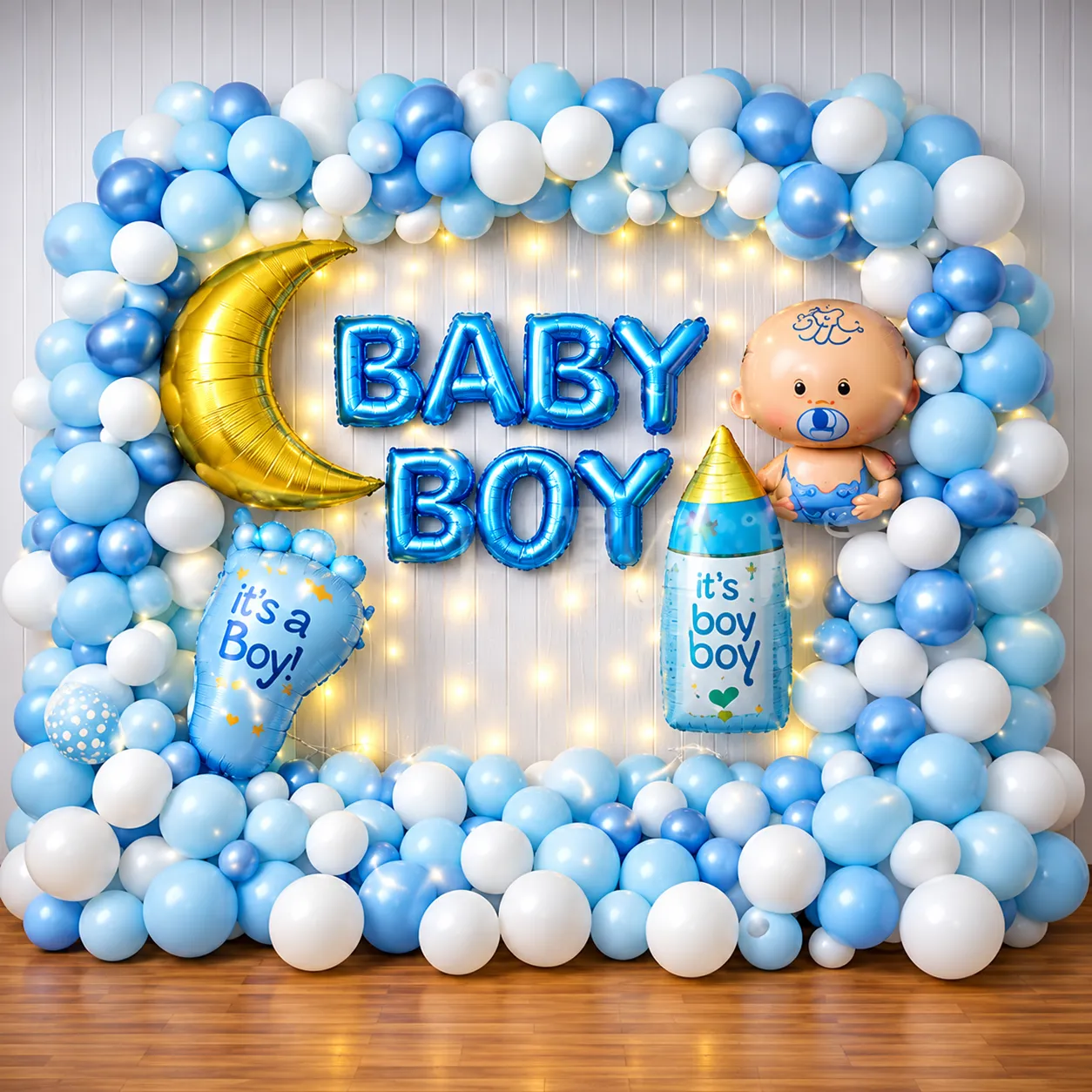 Blue Dreams Boy Baby Shower Decoration