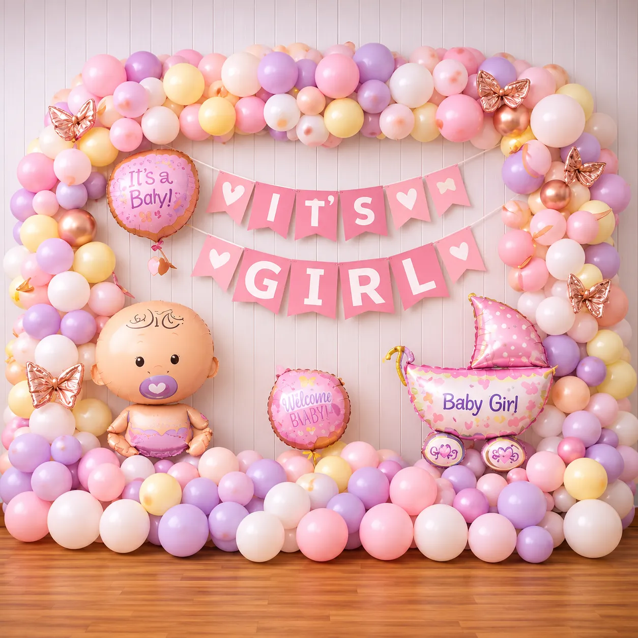 Pastel Princess Welcome Baby Decoration