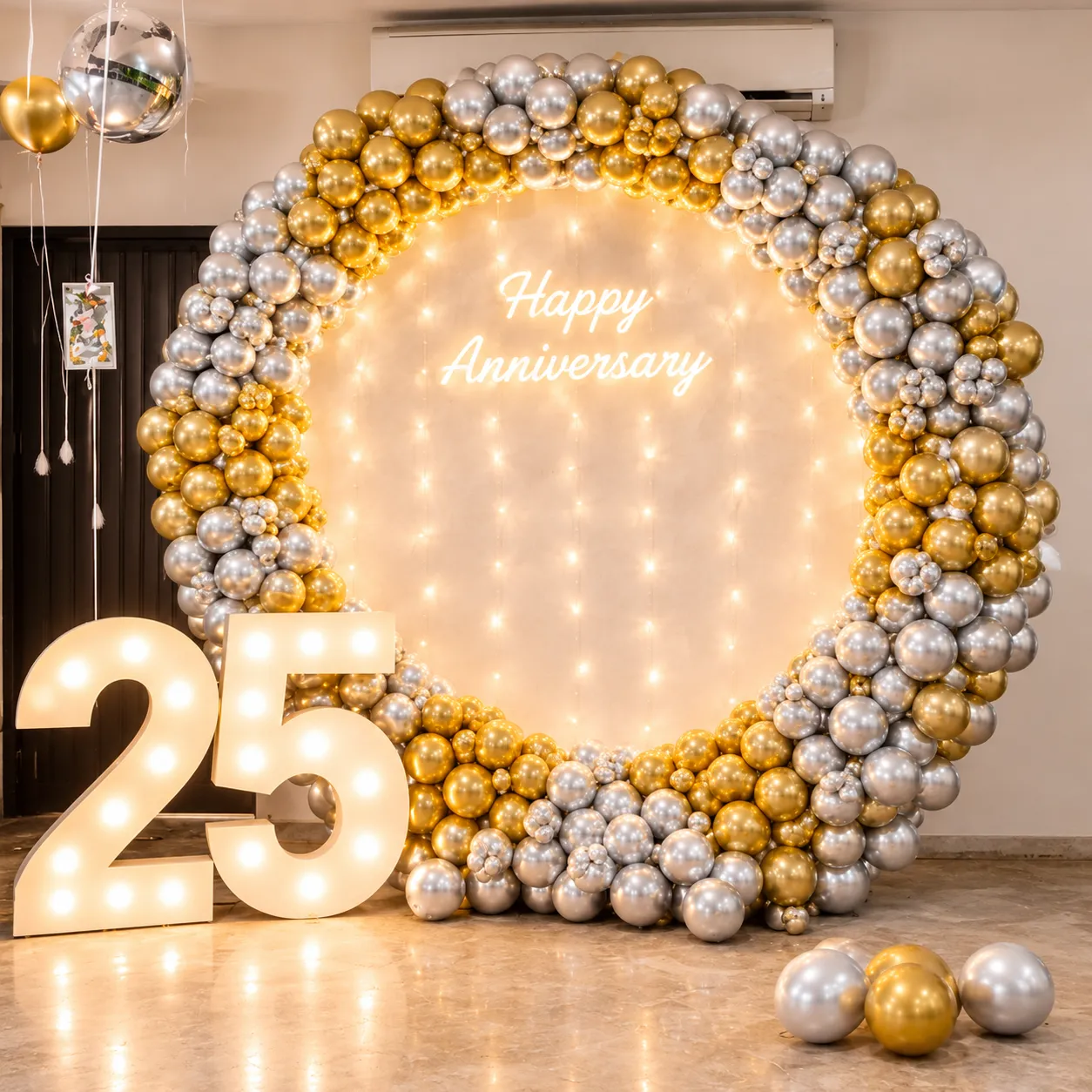 Timeless Gold 25th Anniversary Setup