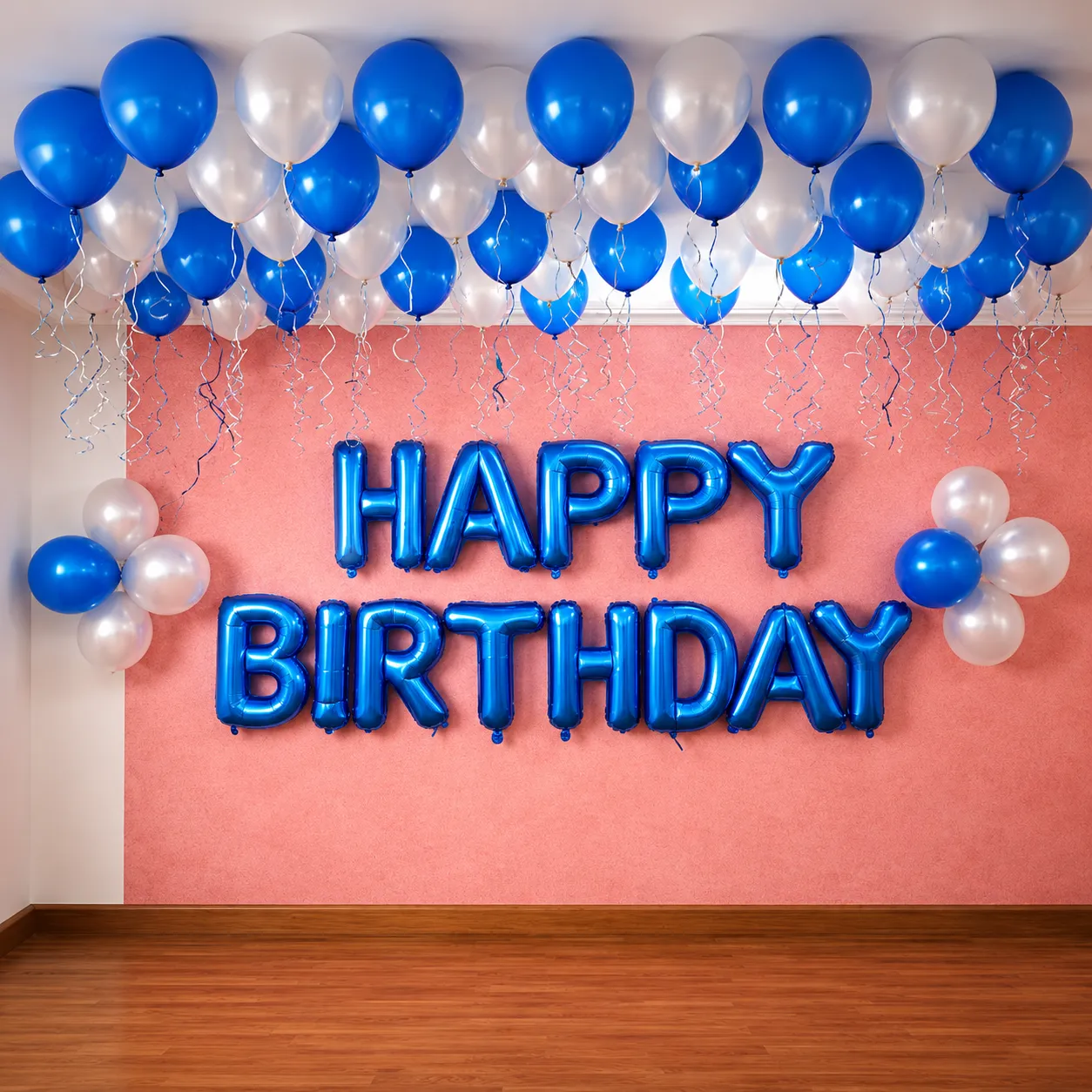 Royal Blue Happy Birthday Decoration