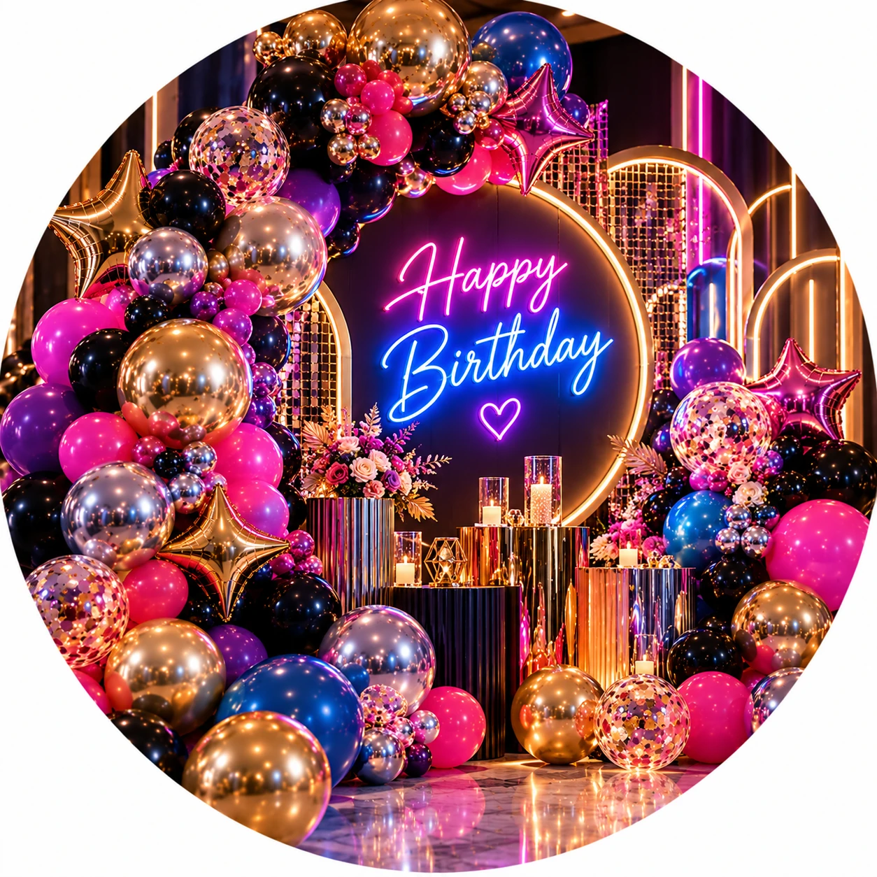 Neon Decorations for Birthday