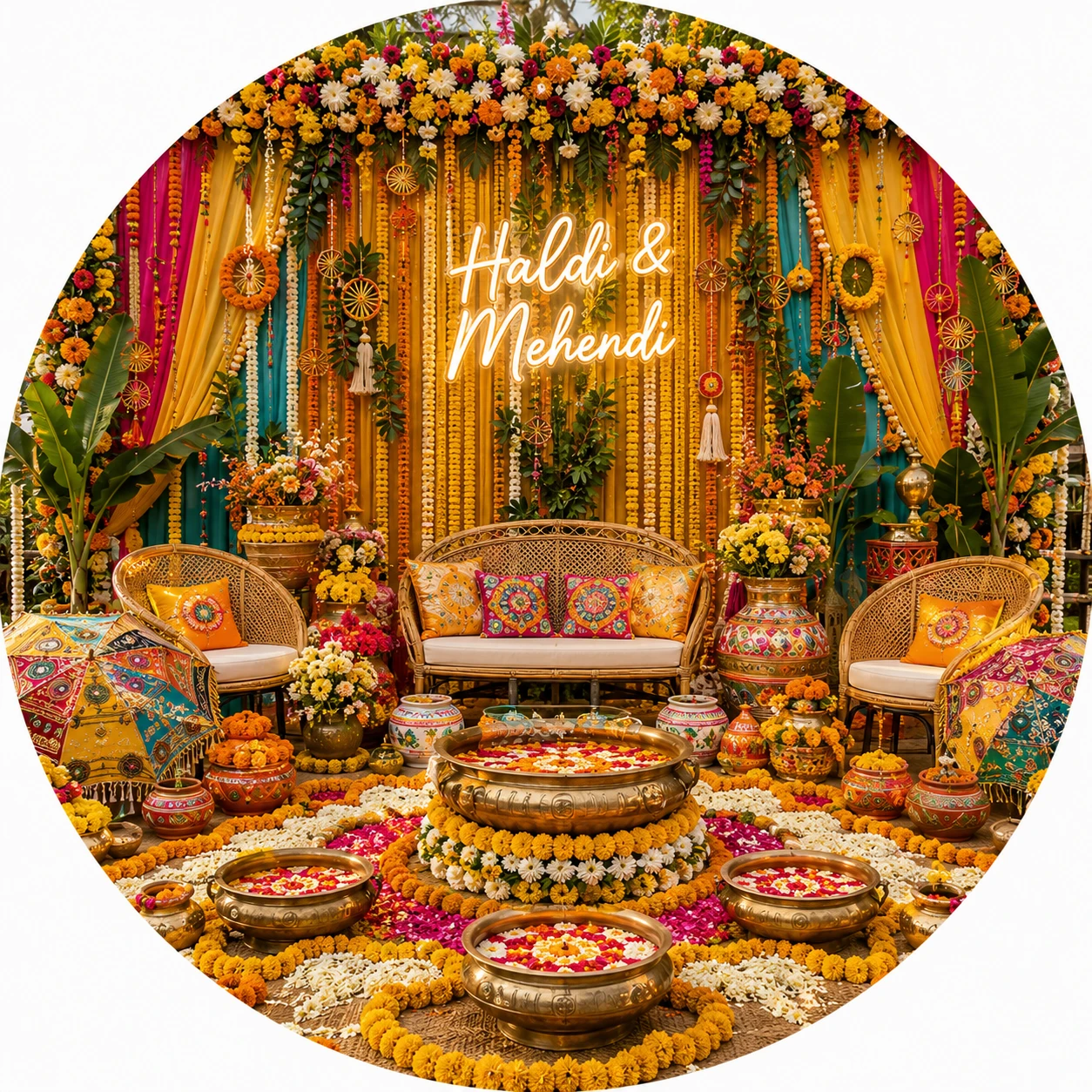 Haldi Mehendi Decorations