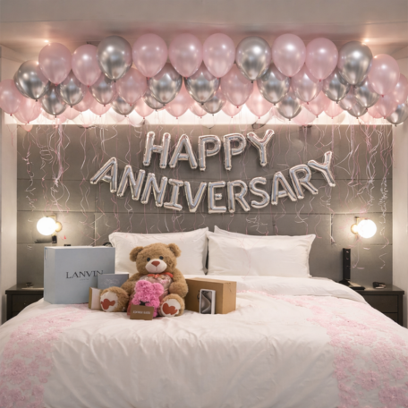 Silver Bliss Anniversary Decoration