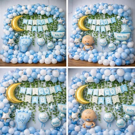 Blue Moon Baby Boy Decoration