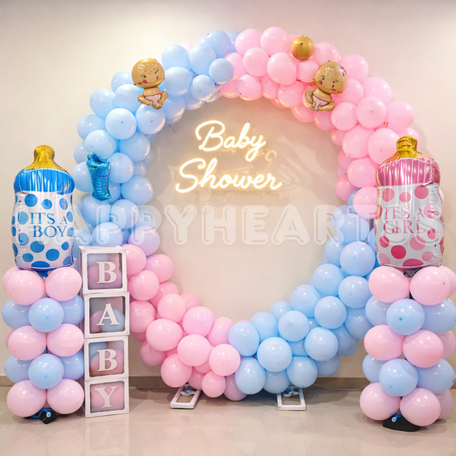 Double Joy Baby Shower Decor