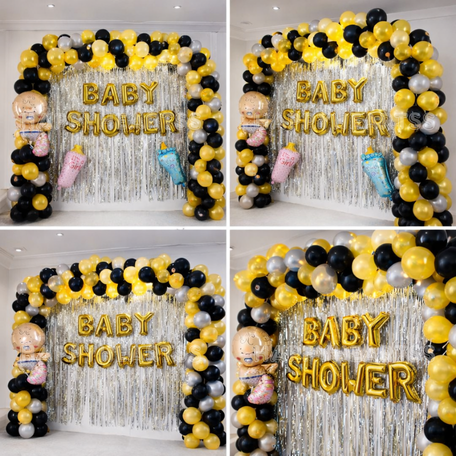 Golden Luxe Baby Shower Decor