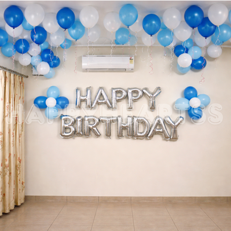 Blue Harmony Birthday Decor