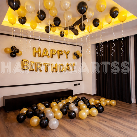Black Gold Birthday Elegance