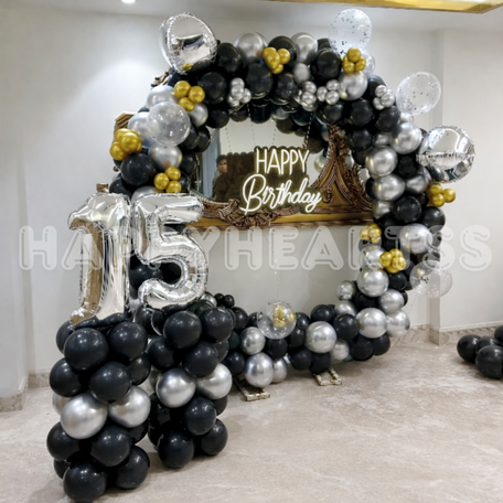 Midnight Glam Birthday Decor