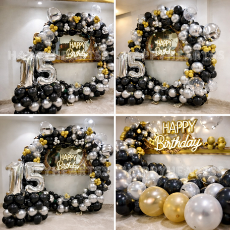 Midnight Glam Birthday Decor