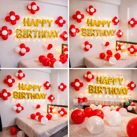 Red & Gold Birthday Charm