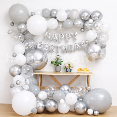 Grey Glam Birthday Celebration