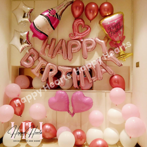 HAPPY BIRTHDAY PARTY THEME BALLOON DECORATION