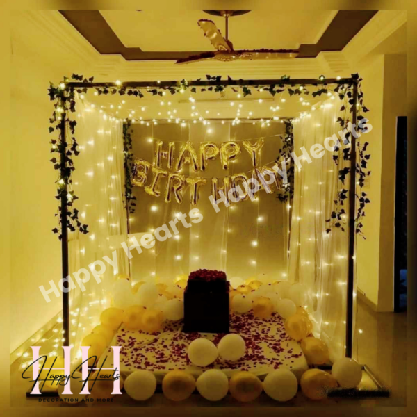 HAPPY BIRTHDAY ROMANTIC THEME DECORATION