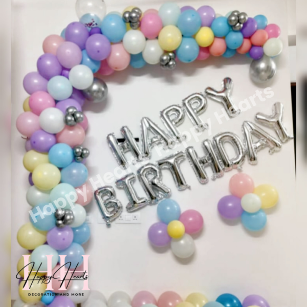 HAPPY BIRTHDAY MULTI COLOUR THEME BALLOON DECORATION