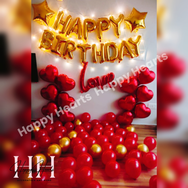 HAPPY BIRTHDAY LOVE BALLOON DECORATION