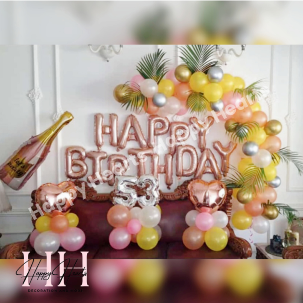 HAPPY BIRTHDAY MULTI COLOUR BALLOON DECORATION