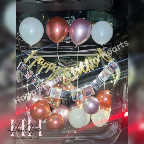 HAPPY BIRTHDAY CAR BOOT DECORATION