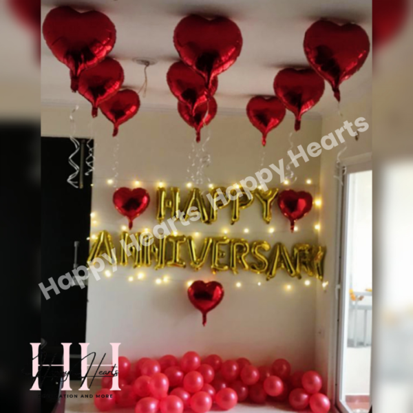 HAPPY ANNIVERSARY BALLOON DECORATION