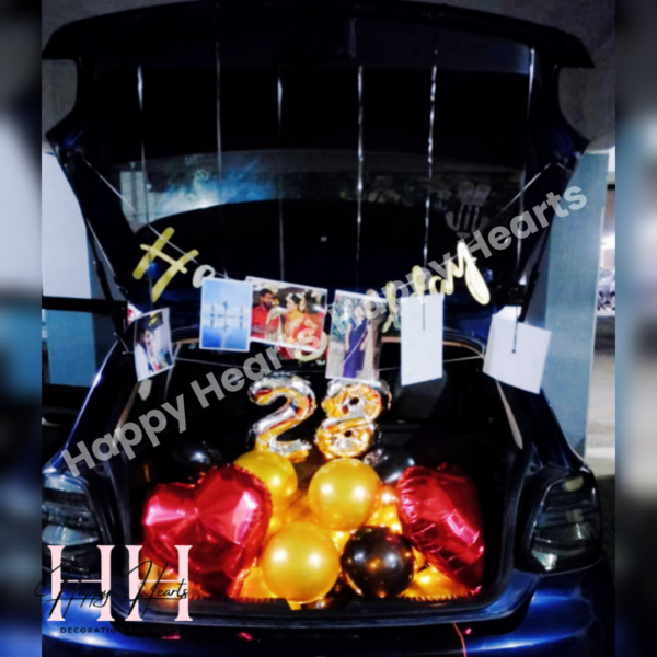 HAPPY BIRTHDAY CAR BOOT DECORATION