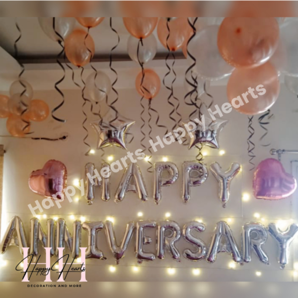 HAPPY ANNIVERSARY BALLOON DECORATION