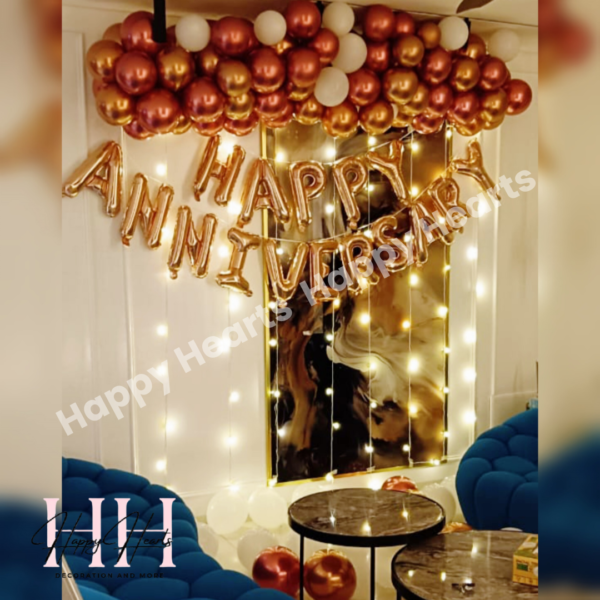 HAPPY ANNIVERSARY BALLOON DECORATION