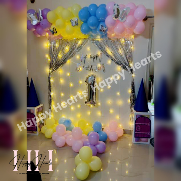 HAPPY BIRTHDAY MULTI COLOUR THEME BALLOON DECORATION