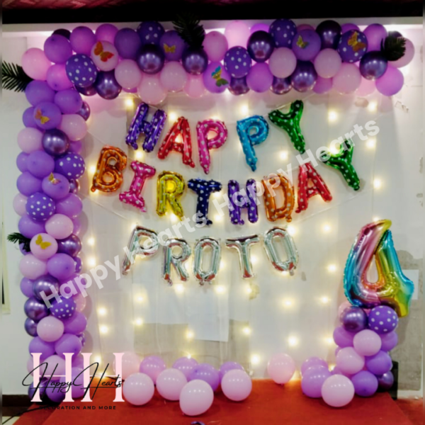 MULTI COLOUR THEME BIRTHDAY DECORATION