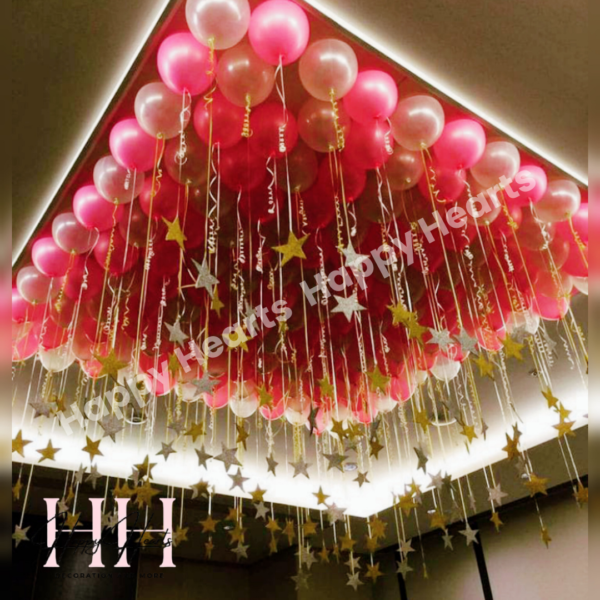 HANGING STARS BALLOON DECORATION
