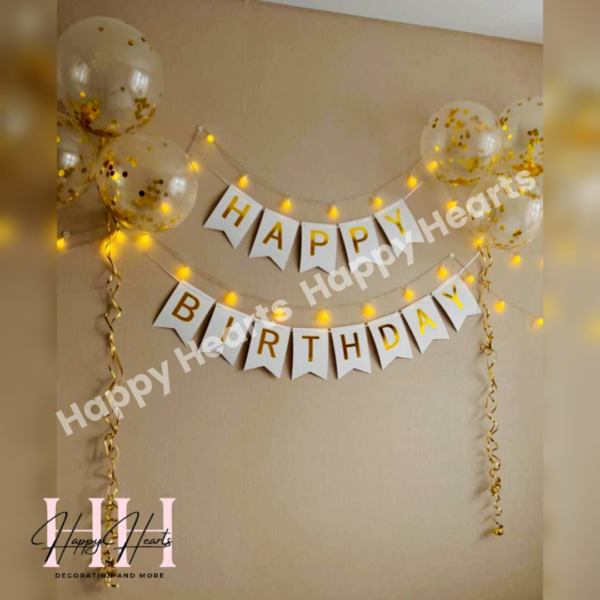 HAPPY BIRTHDAY SIMPLE BALLOON DECORATION