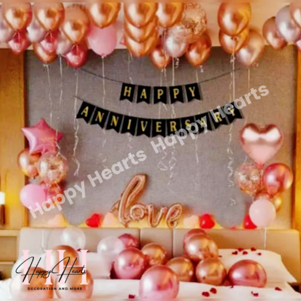HAPPY ANNIVERSARY BALLOON DECORATION
